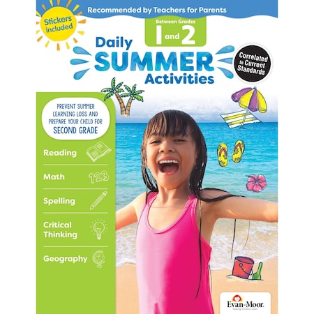Evan-Moor Educational Publishers Daily Summer Activities, Moving from 1st Grade to 2nd Grade 1072